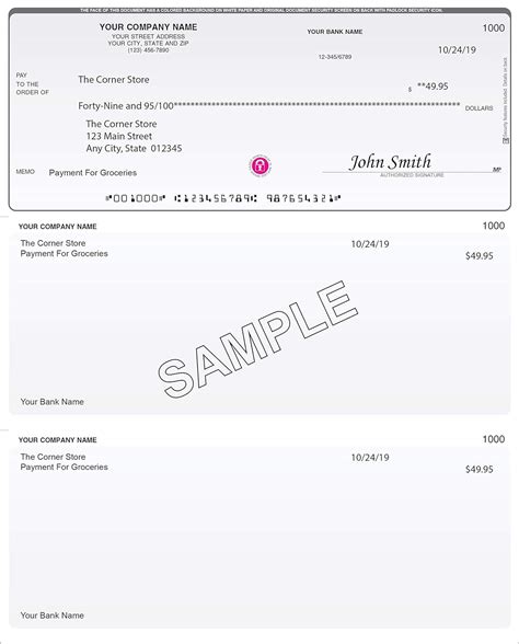 quickbooks check signature